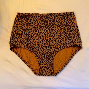Shop ARQ leopard print high rise undies Size L